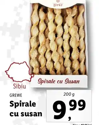 GREWE Spirale cu susan 200g