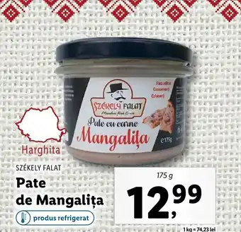 Lidl SZÉKELY FALAT Pate de Mangaliţa 175g Ofertă