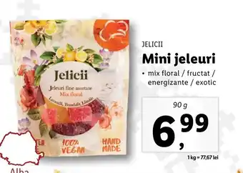 Lidl JELICII Mini jeleuri 90g Ofertă