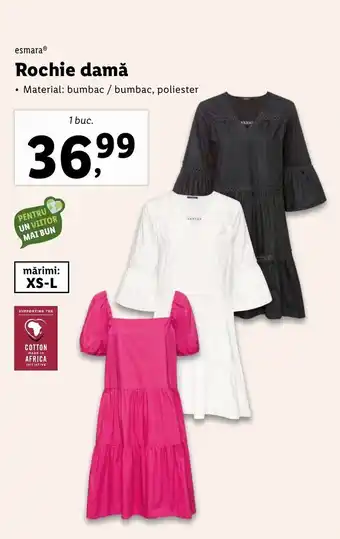 Lidl esmaraⓇ Rochie damă 1 buc. Ofertă