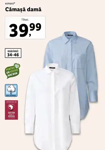 Lidl esmaraⓇ Cămaşă damă 1 buc. Ofertă