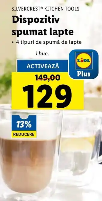 Lidl SILVERCREST® KITCHEN TOOLS Dispozitiv spumat lapte 1 buc. Ofertă