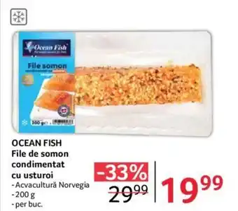 Selgros OCEAN FISH File de somon condimentat cu usturoi 200g Ofertă