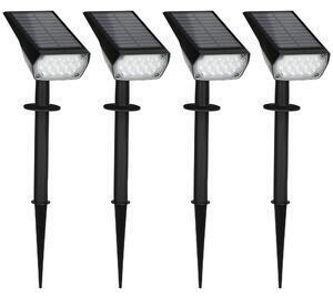 Favi Outsunny lampi de gradina , aplica de perete, lumina solara cu led ip65 pentru exterior, cu 3 lumini de culoare | aosom ro Ofertă