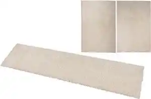 Set 3 covoare dormitor viva crem