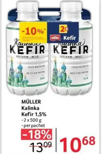 Selgros MÜLLER Kalinka Kefir 1,5% 2x500g Ofertă