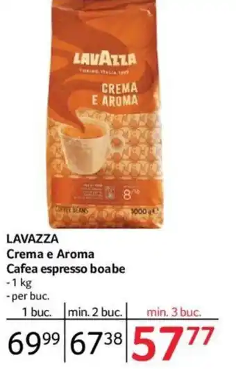 Selgros LAVAZZA Crema e Aroma Cafea espresso boabe 1 kg Ofertă