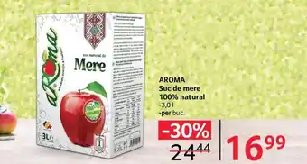AROMA Suc de mere 100% natural 3,0L