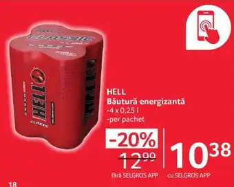 HELL Băutură energizantă 4x0,25L