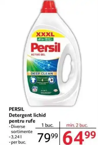 Selgros PERSIL Detergent lichid pentru rufe 3,24L Ofertă