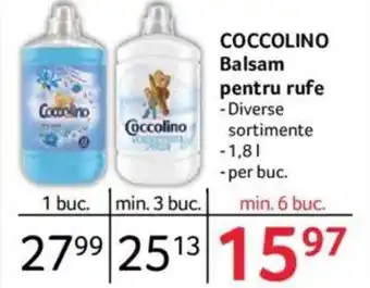 Selgros COCCOLINO Balsam pentru rufe 1,8L Ofertă