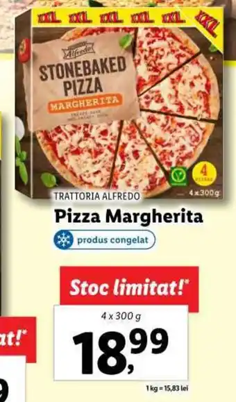 Lidl TRATTORIA ALFREDO Pizza Margherita 4x300g Ofertă