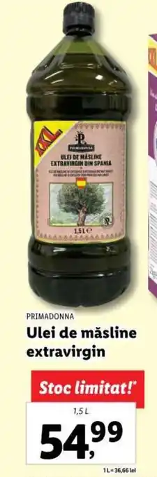 Lidl PRIMADONNA Ulei de măsline extravirgin 1,5L Ofertă