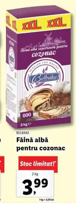 BELBAKE Făină albă pentru cozonac 2kg