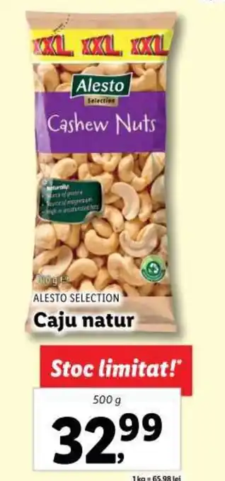 Lidl ALESTO SELECTION Caju natur 500g Ofertă