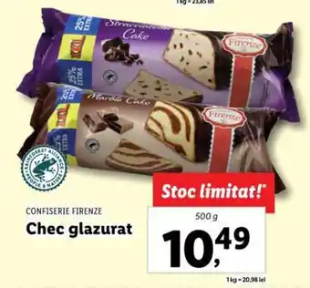 Lidl CONFISERIE FIRENZE Chec glazurat 500g Ofertă