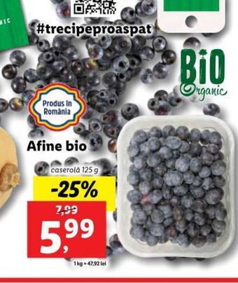 Lidl PIATA Lidl Afine bio 125g Ofertă