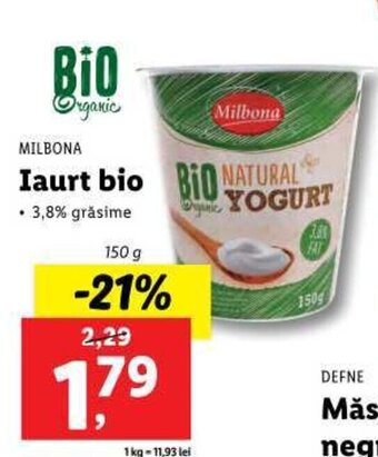 MILBONA Iaurt bio 150g