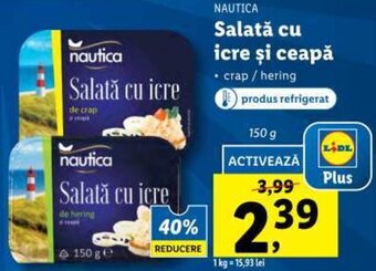 Lidl NAUTICA Salată cu icre şi ceapă 150g Ofertă