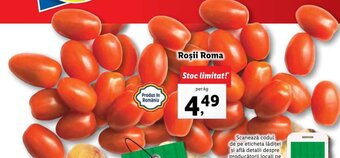 Lidl PIAȚA Lidl Roşii Roma 1kg Ofertă