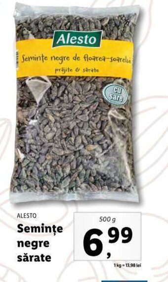 Lidl ALESTO Seminţe negre sărate 500g Ofertă