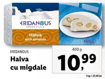 Lidl ERIDANOUS Halva cu migdale 400g Ofertă