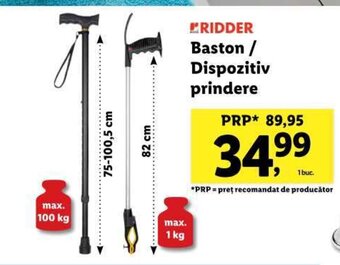 Lidl RIDDER Baston / Dispozitiv prindere 1 buc. Ofertă