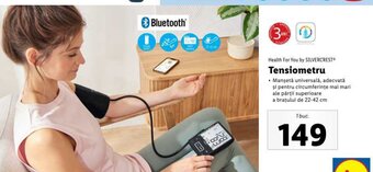 Lidl Health For You by SILVERCREST Tensiometru 1 buc. Ofertă