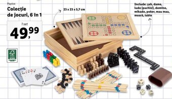 Lidl Playtive Colecţie de jocuri, 6 în 1 1set Ofertă