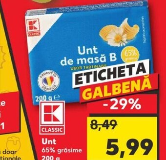 Kaufland KAUFLAND CLASSIC Unt 200g Ofertă