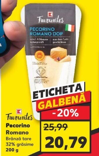 Kaufland Favourites Pecorino 200g Ofertă