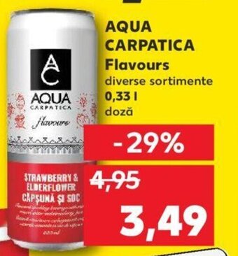 Kaufland AQUA CARPATICA Flavours 0,33L Ofertă