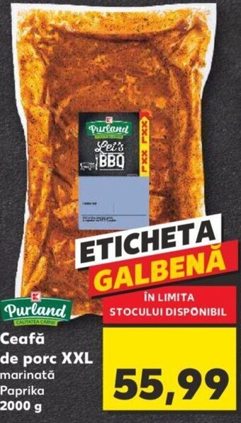 Kaufland Purland Ceafă de porc XXL 2000g Ofertă