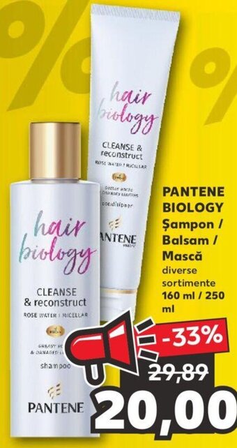 Kaufland PANTENE BIOLOGY Şampon / Balsam / Mască 160ml/250ml Ofertă