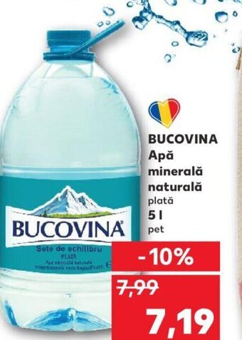 Kaufland BUCOVINA Apă minerală naturală 5L Ofertă
