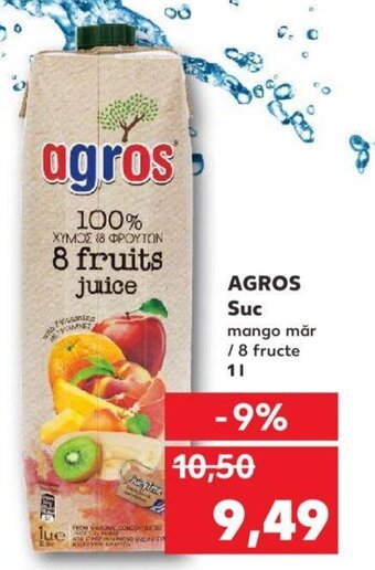 Kaufland AGROS Suc 1L Ofertă