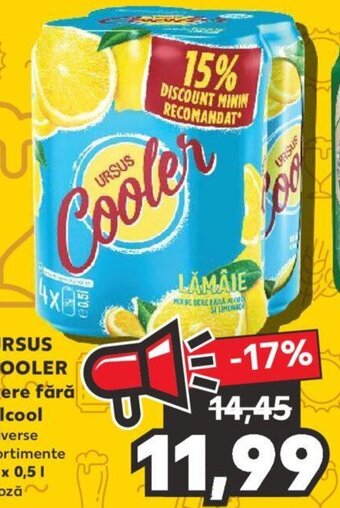 Kaufland URSUS COOLER Bere fără alcool 4 x 0,5L Ofertă