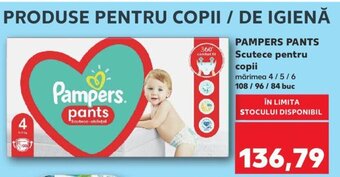PAMPERS PANTS Scutece pentru copii 108/96/84 buc