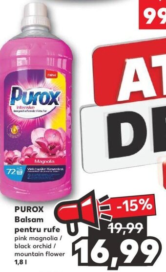 Kaufland PUROX Balsam pentru rufe 1,8L Ofertă
