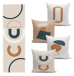 Favi Set 4 fețe de pernă și napron din amestec de bumbac minimalist home world Ofertă