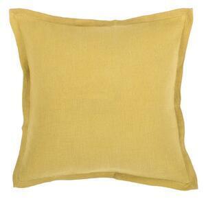 Favi Pernă din amestec de in tiseco home studio, 45 x 45 cm, verde - galben Ofertă