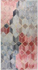 Favi Covor tip traversă roz /gri lavabil 80x200 cm – vitaus Ofertă