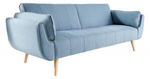 Favi Canapea extensibila divani cu tapiterie din tesatura structurala, albastru deschis Ofertă