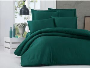 Favi Lenjerie de pat dublu verde din bumbac extinsă cu cearșaf și cuvertură 240x260 cm alisa – mijolnir Ofertă