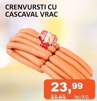 Unicarm Unicarm CRENVURSTI CU CASCAVAL VRAC 1 kg Ofertă