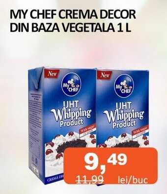 Unicarm MY CHEF CREMA DECOR DIN BAZA VEGETALA 1 L Ofertă