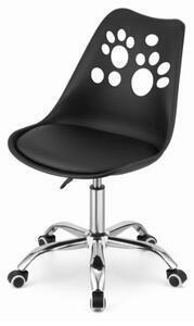 Scaun de birou negru stil scandinav paw basic