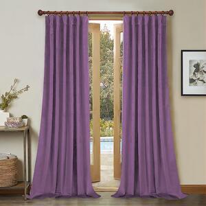 Favi Draperie din catifea cu rejansa din bumbac tip fagure, madison, densitate 700 g/ml, violet, 1 buc Ofertă