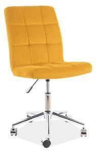 Favi Scaun tapitat q-020, curry, 87x45-55x45x40 cm Ofertă