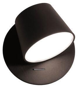 Aplica minimalista neagra kim w1 cu led 6w
